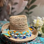 Chapeau de paille orange