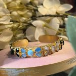 Bracelet Papillon blanc noir et bleu