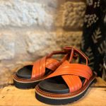 Sandales orange Zoï