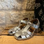 Sandales à talons argentées